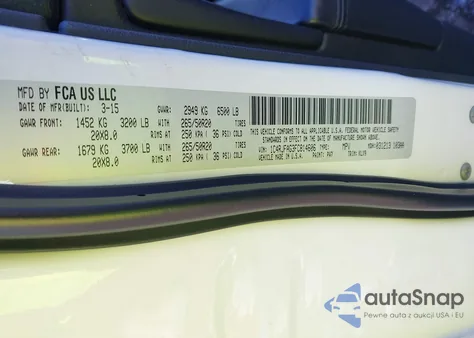 2015 Jeep Grand Cherokee Altitude from USA, damaged, VIN 1C4RJFAG3FC814606